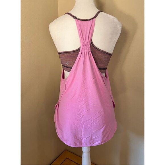 Lululemon Vintage Pink Tuck Me In Athletic Tank Top Size 4 - Picture 2 of 8